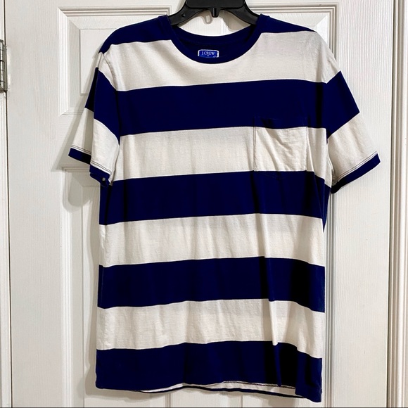 J. Crew Other - J. Crew Striped Crewneck Pocket Tee